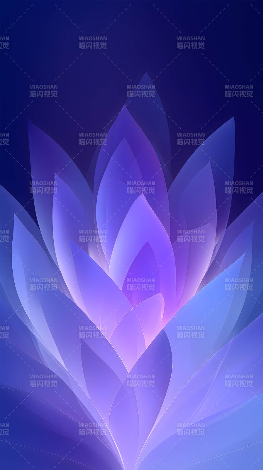 蓝紫色花瓣抽象艺术设计图片