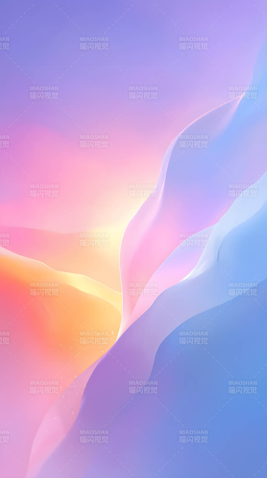 抽象梦幻色彩流动光影交织图片