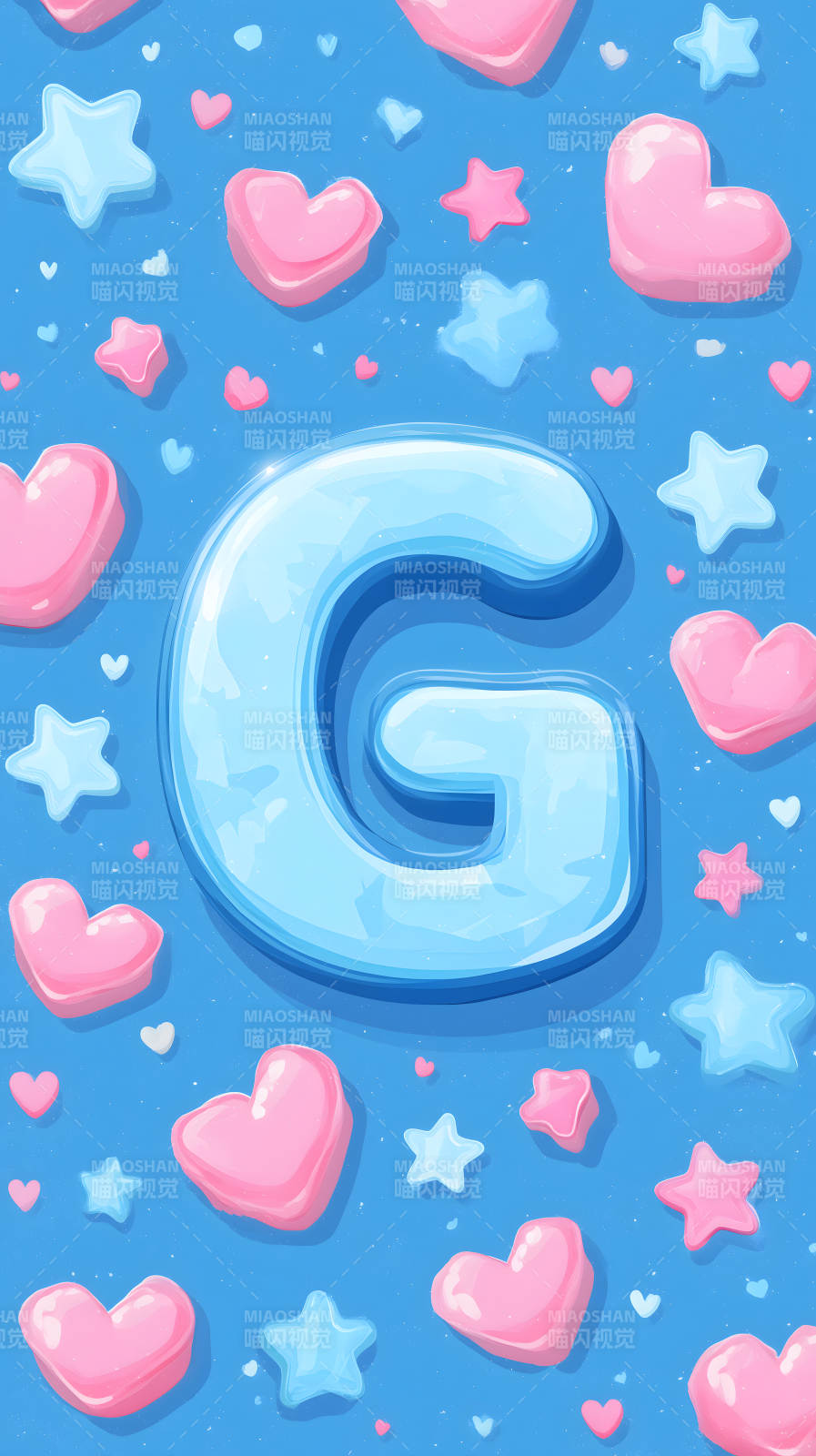 梦幻糖果字母G背景图图片