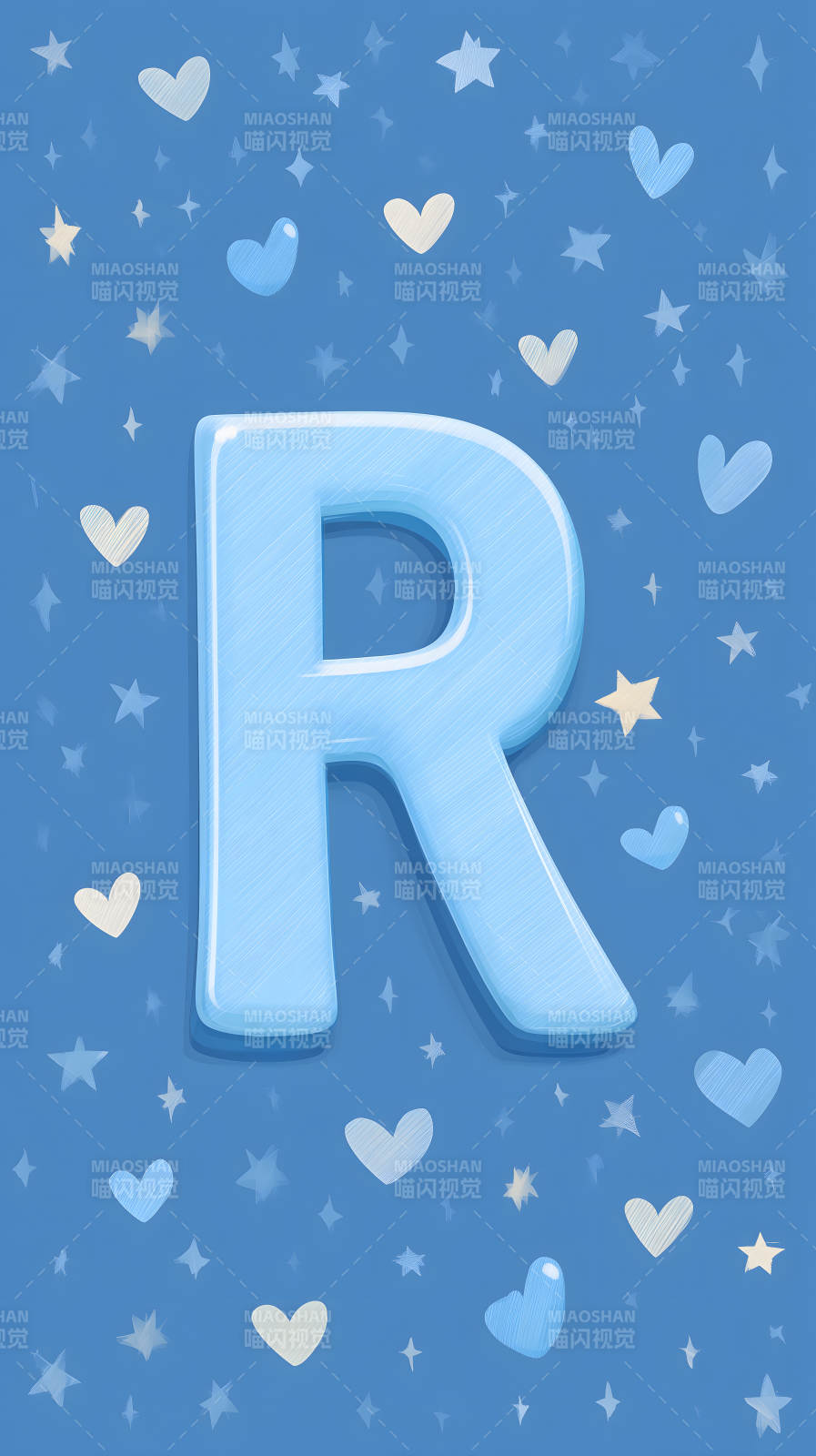 可爱卡通字母R背景图图片