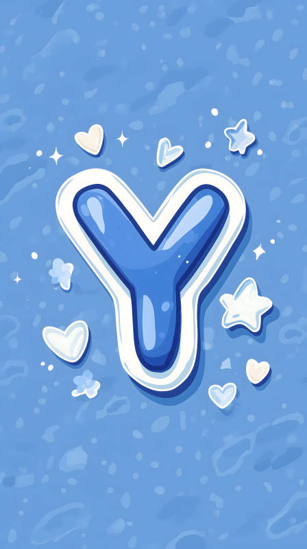 可爱卡通字母Y装饰图片