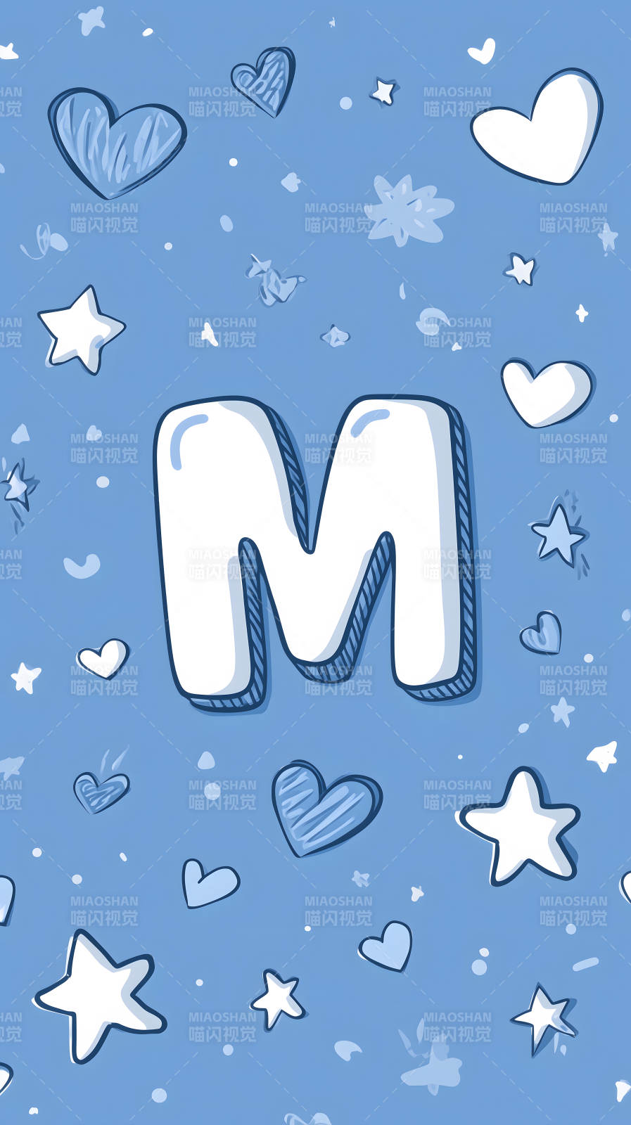 童趣字母M背景图图片