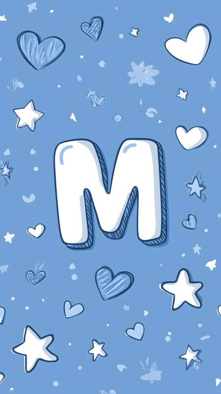 童趣字母M背景图图片