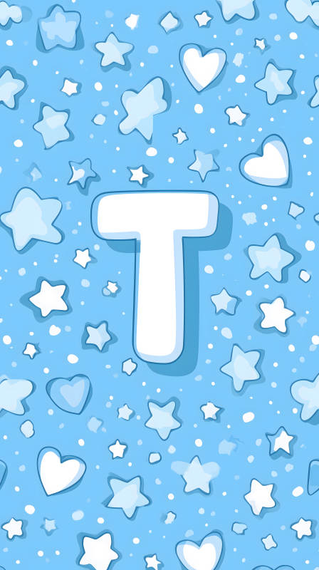 可爱字母T背景图图片