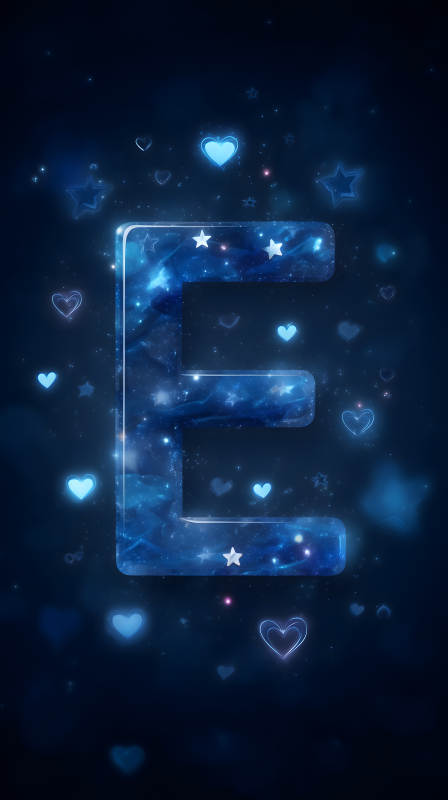星河璀璨E字母图片