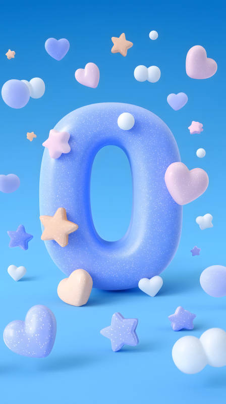 梦幻蓝紫零号气球图片