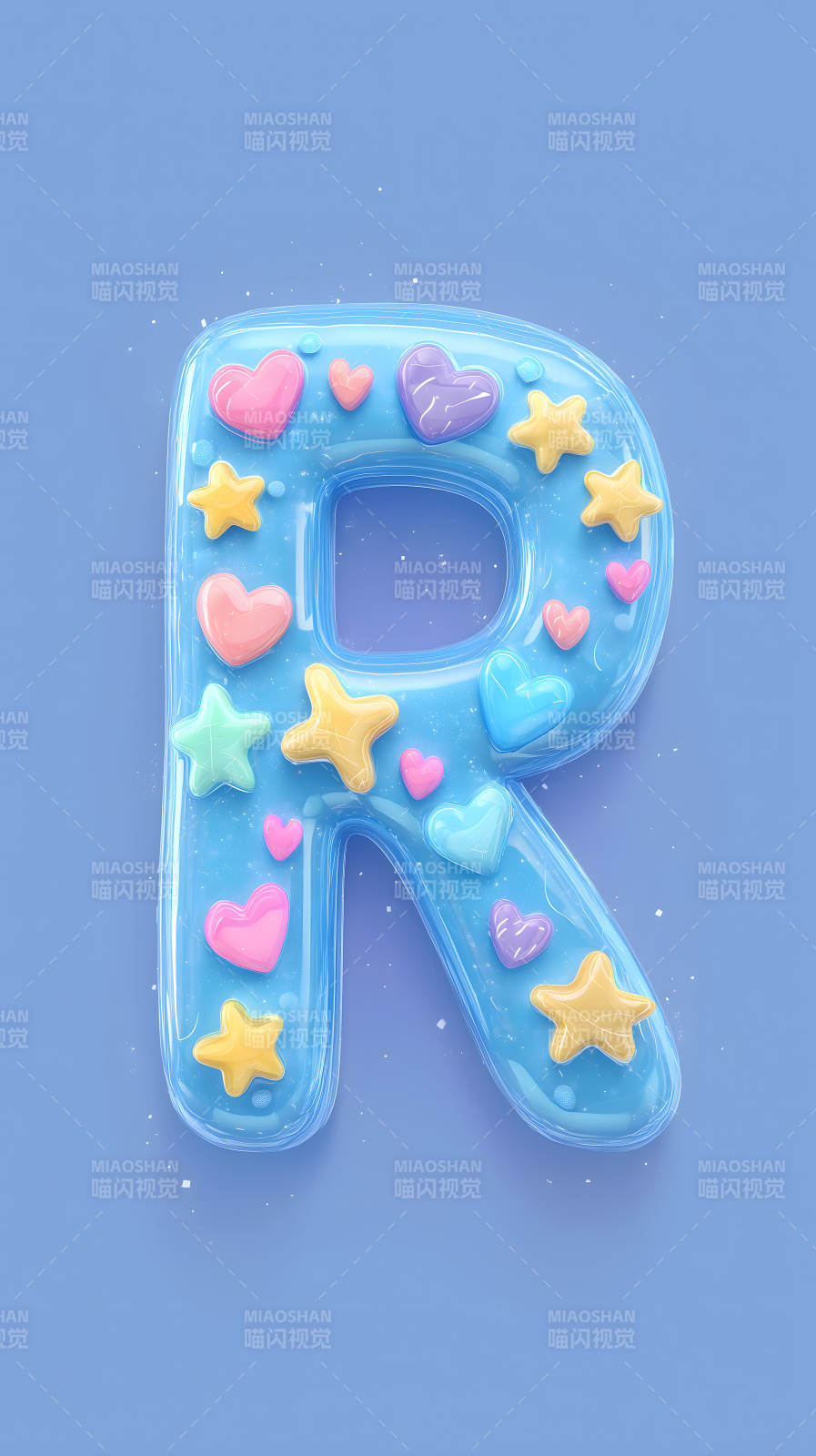 可爱卡通字母R装饰图片