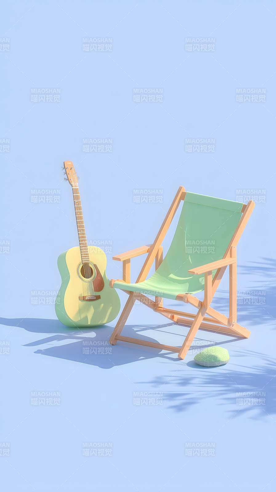 宁静的海滩午后时光图片