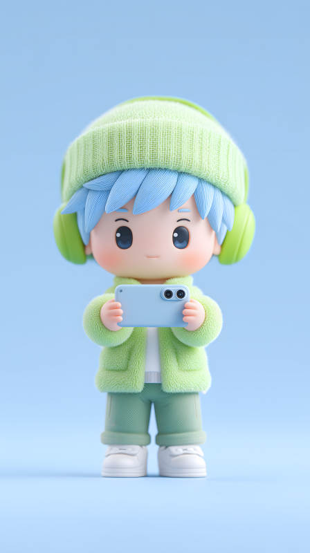 可爱卡通人物用手机图片