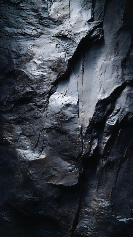 深邃的黑色岩石纹理图片