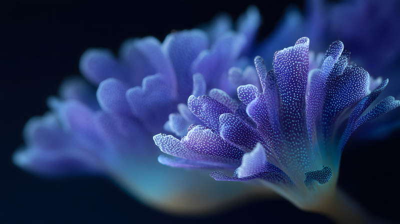 梦幻紫罗兰花朵特写图片