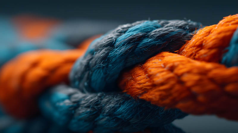 编织绳索的艺术之美图片