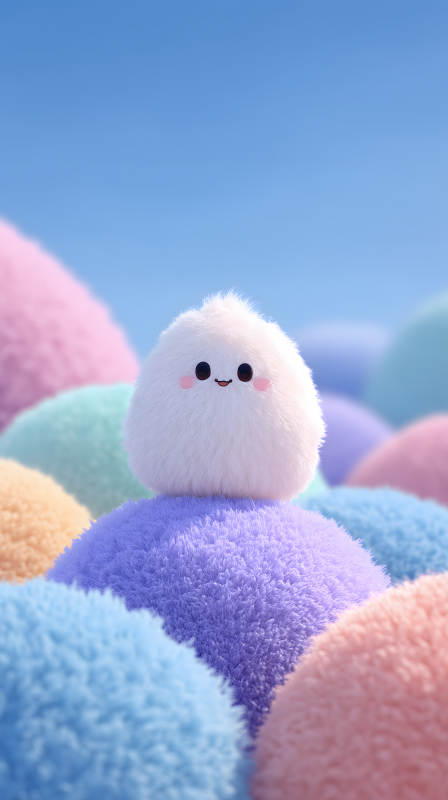 毛茸茸的可爱小球图片