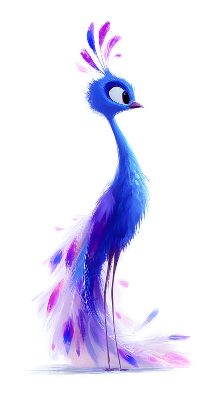 梦幻蓝紫孔雀的画像图片