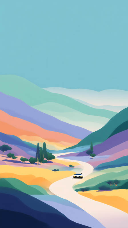 梦幻山谷公路旅行图片