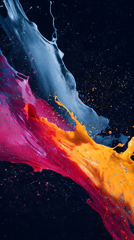 色彩碰撞的宇宙奇观图片