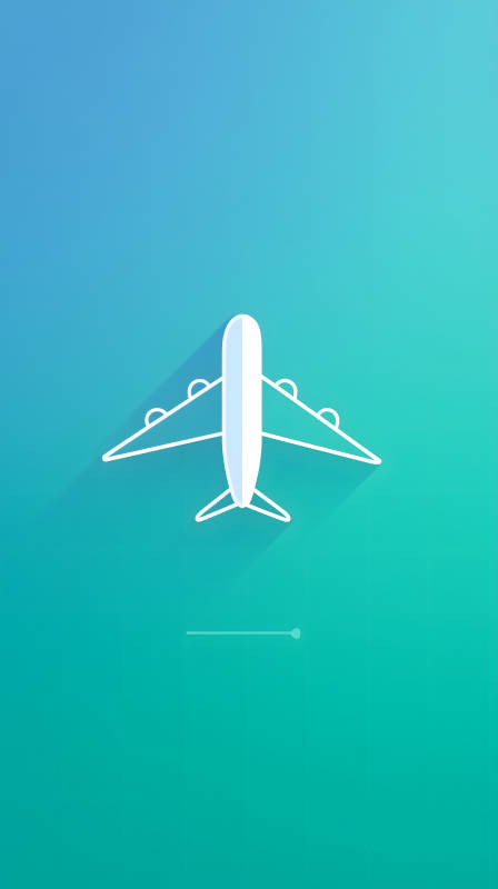 简洁的飞机图标设计图片