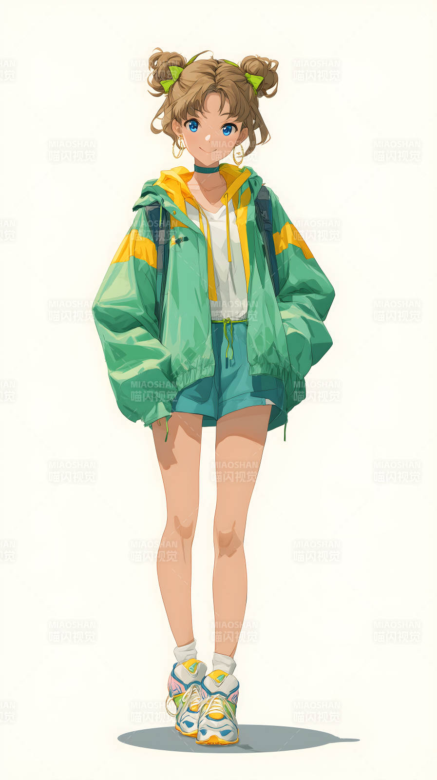 元气少女的春日穿搭图片