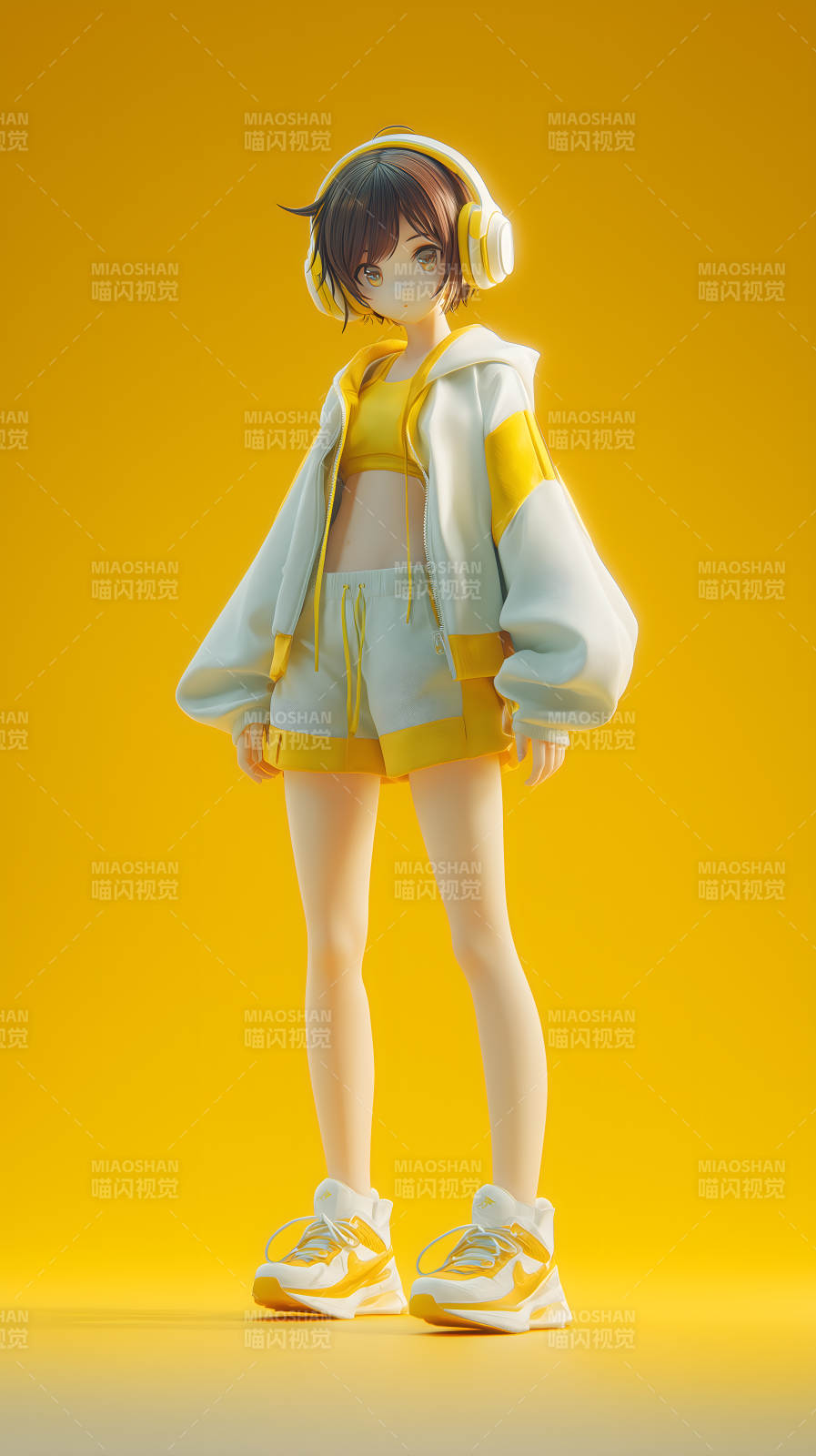 阳光女孩的时尚穿搭图片