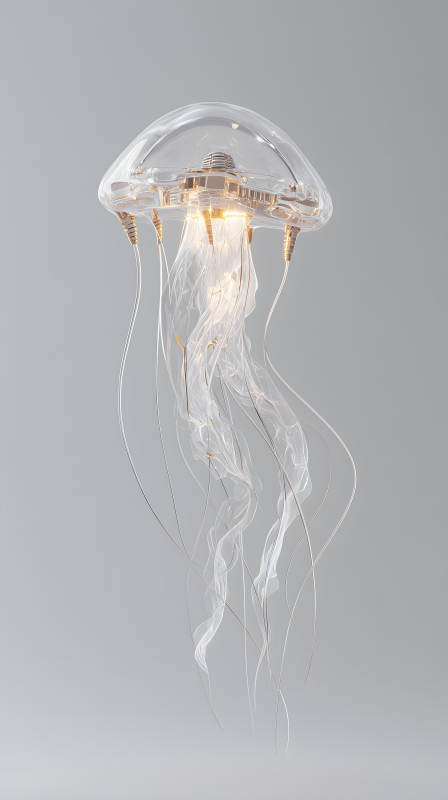 玻璃水母艺术吊灯图片