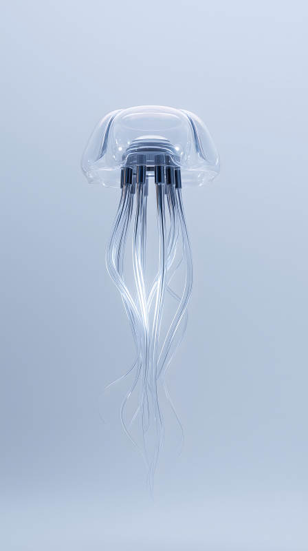 晶莹剔透的未来水母图片
