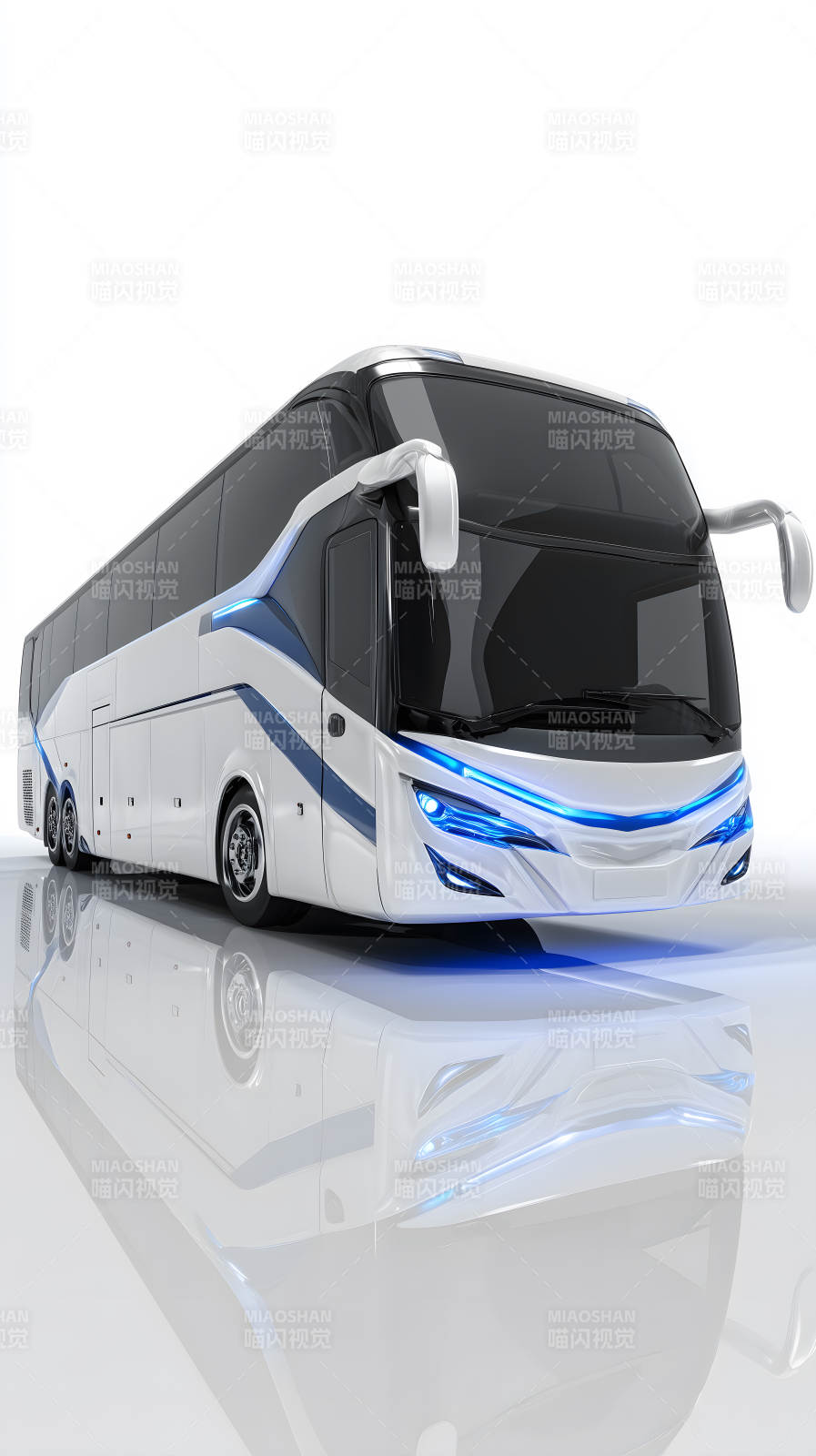 未来感十足的豪华大巴车图片