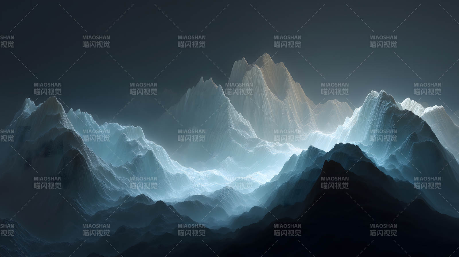 极地山脉的宁静之美图片