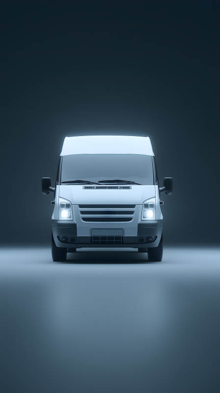 白色货车正面高清特写图图片