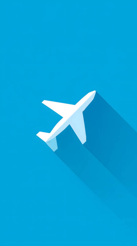 简洁的飞机出行图标图片