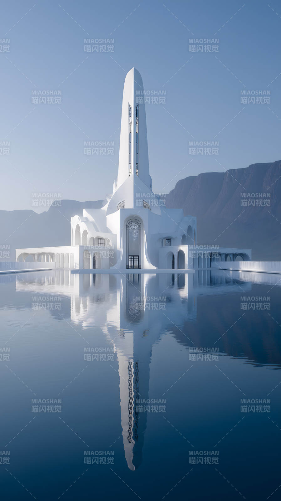 宁静祥和的现代建筑图片