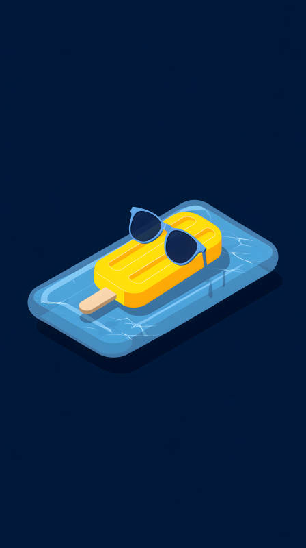 夏日冰棍泳池派对图片