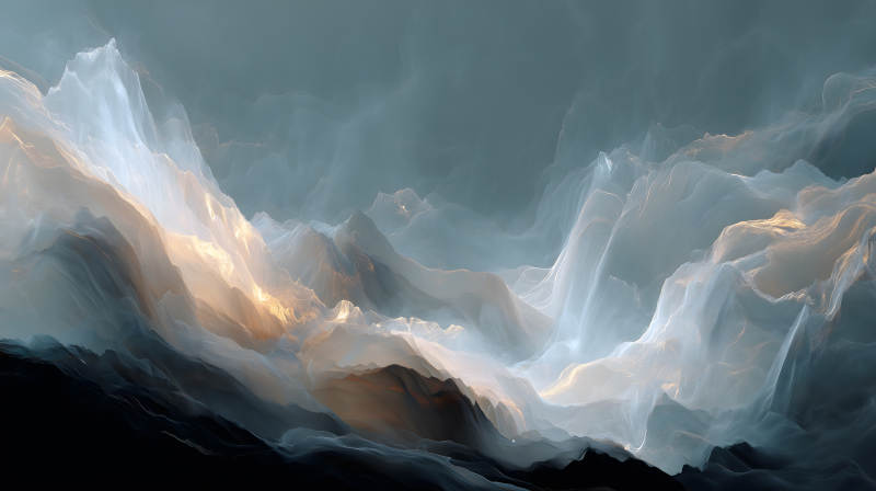 梦幻般的山峦奇景图片