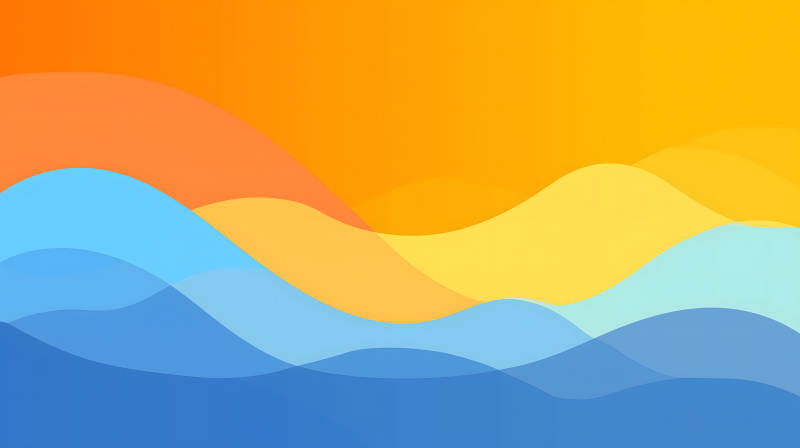 色彩斑斓的波浪背景图片