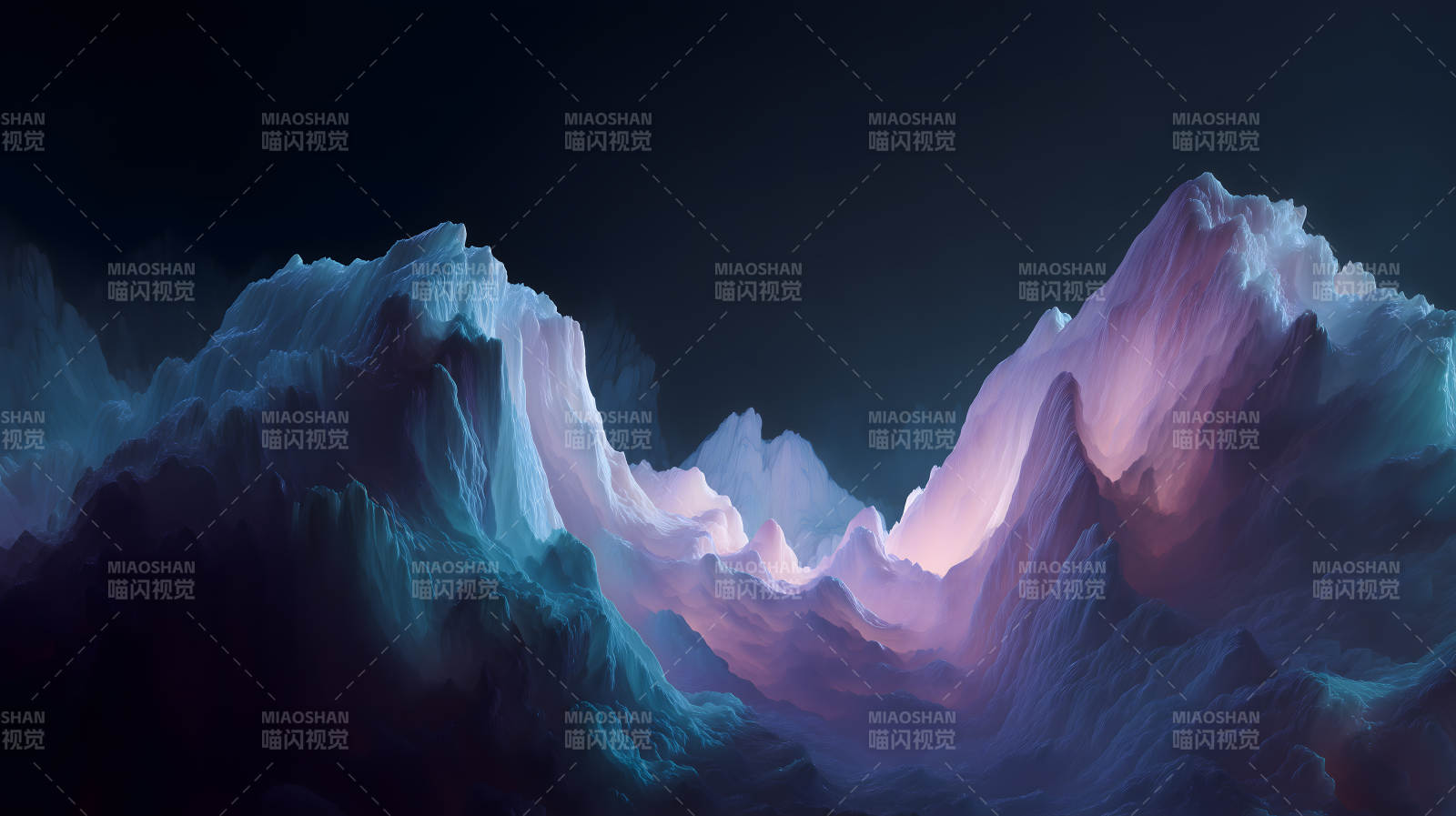 梦幻般的奇异山脉图片