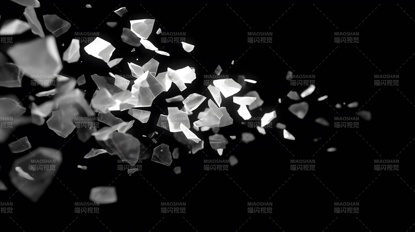 碎片在黑暗中飞舞图片