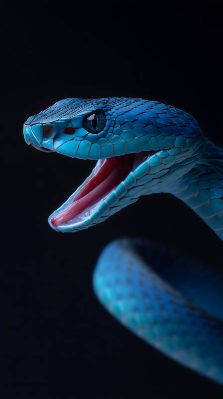 蓝宝石毒蛇的凝视图片