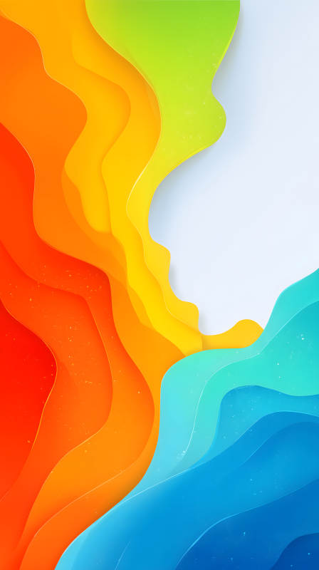 色彩斑斓的抽象波浪图片