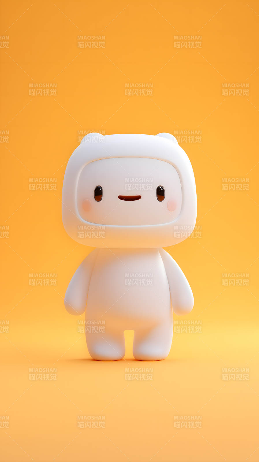 可爱的小白机器人图片