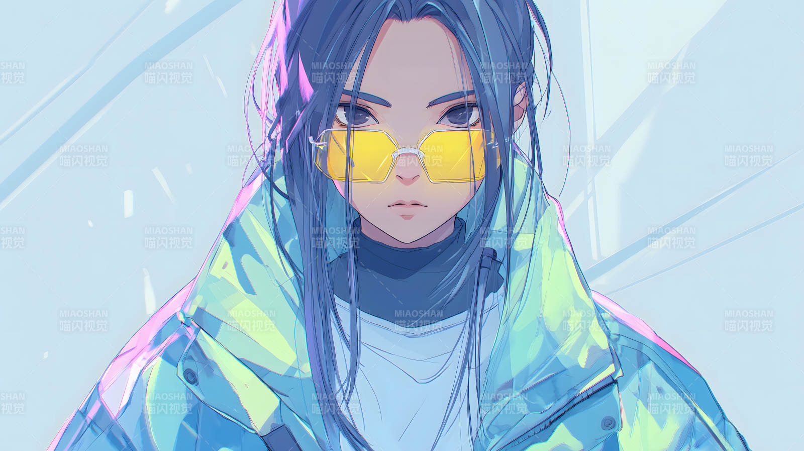 未来都市少女的时尚穿搭图片