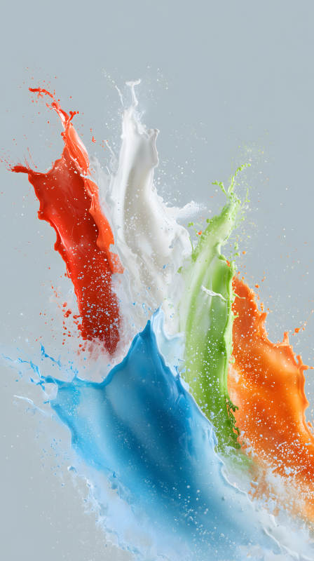 色彩碰撞的炫丽瞬间图片