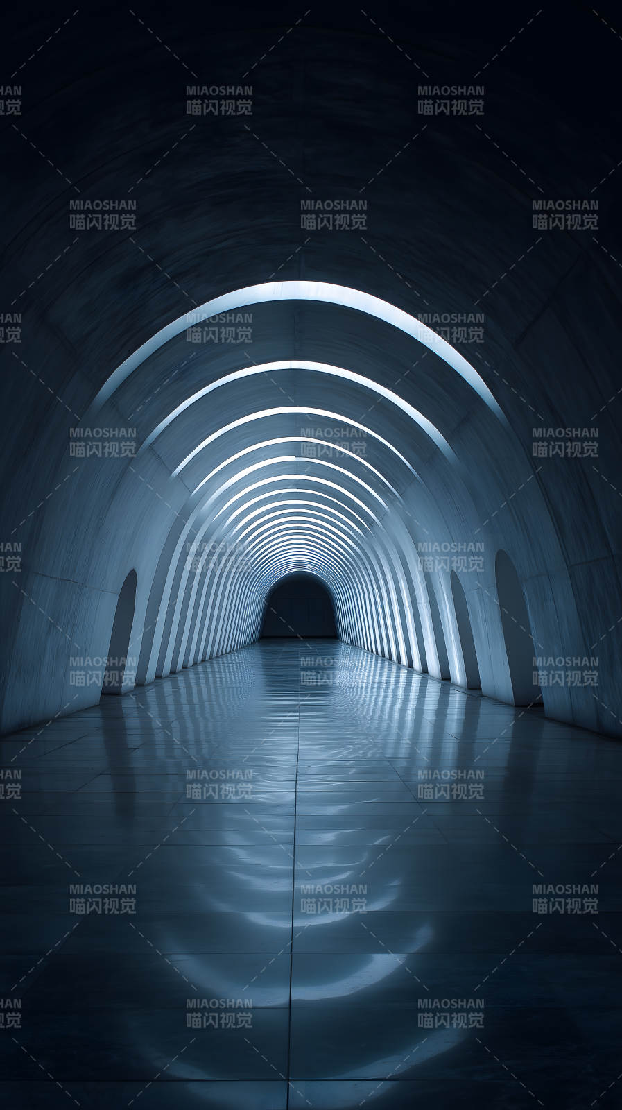 无尽的拱形通道图片