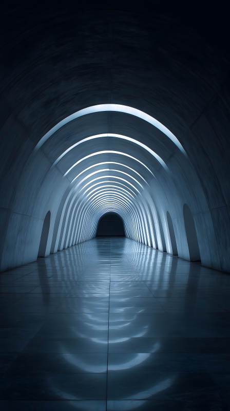 无尽的拱形通道图片