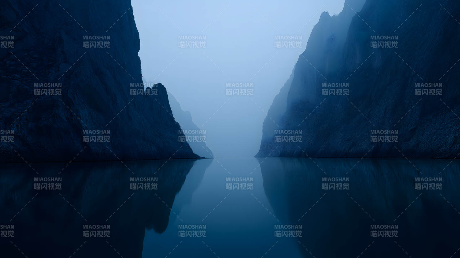 峡谷幽深静谧如画图片