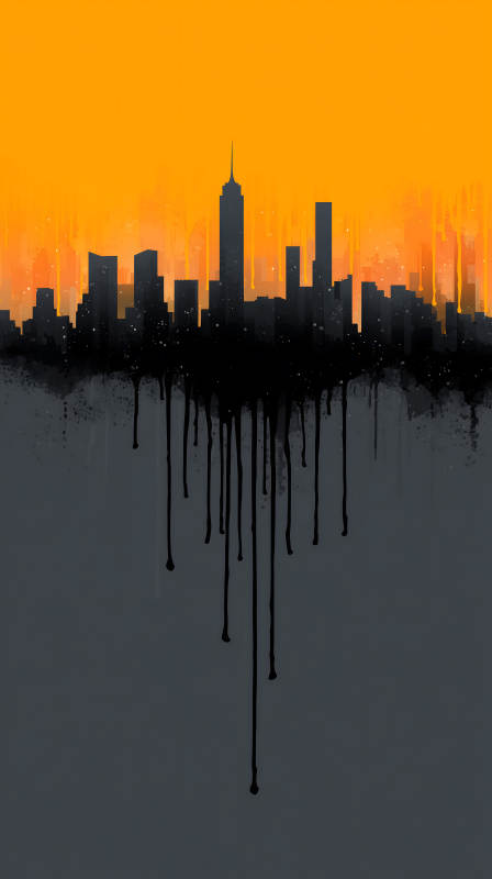 城市剪影的抽象艺术图片