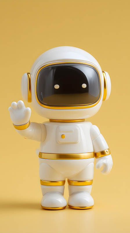 可爱的小机器人问好图片