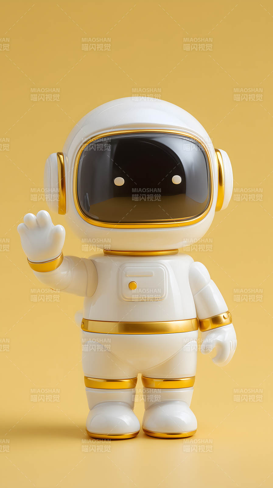 可爱的小机器人问好图片