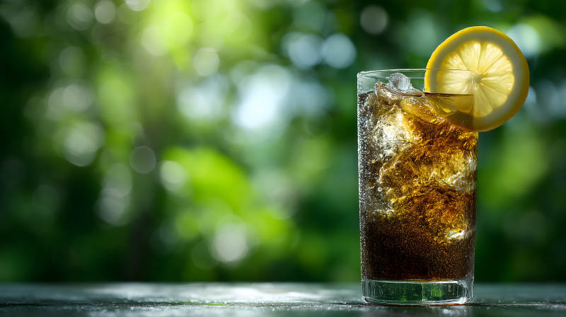 夏日清凉柠檬可乐图片