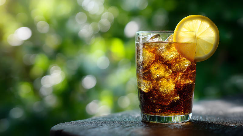冰镇可乐柠檬夏日清爽图片