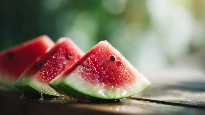 盛夏时节的甜蜜西瓜图片