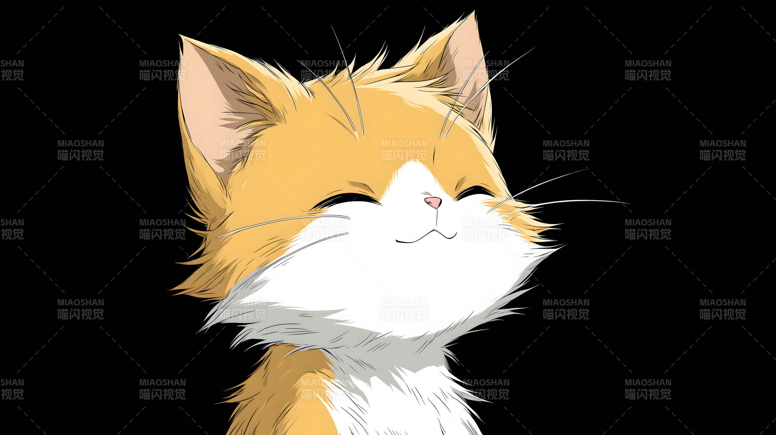 一只快乐的小猫咪图片